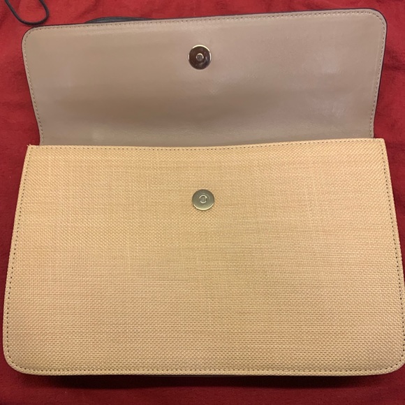 NWT VALENTINO NAPPA & STRAW APHRODITE BOW SATCHEL. - Picture 5 of 8